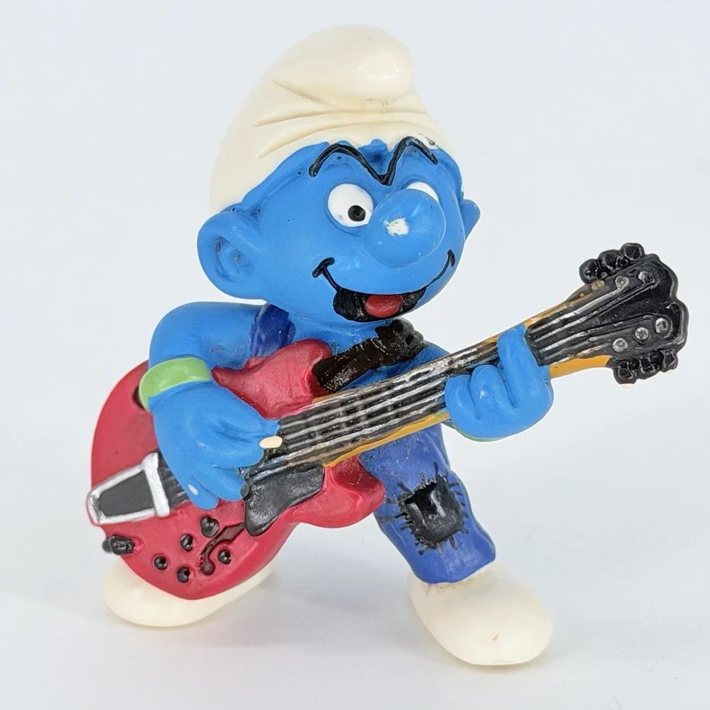 Schleich Peyo‎ Smurfs Figures Lot Sagittarius King Guitar Vintage